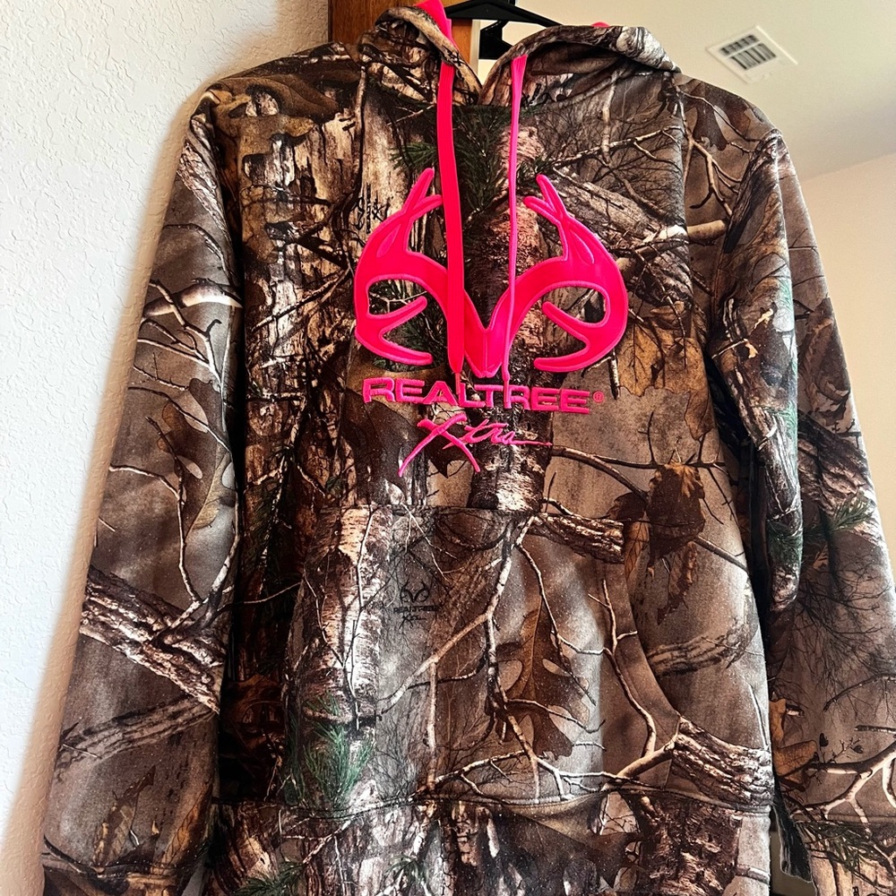 Realtree Camo Hoodie with Hot Pink